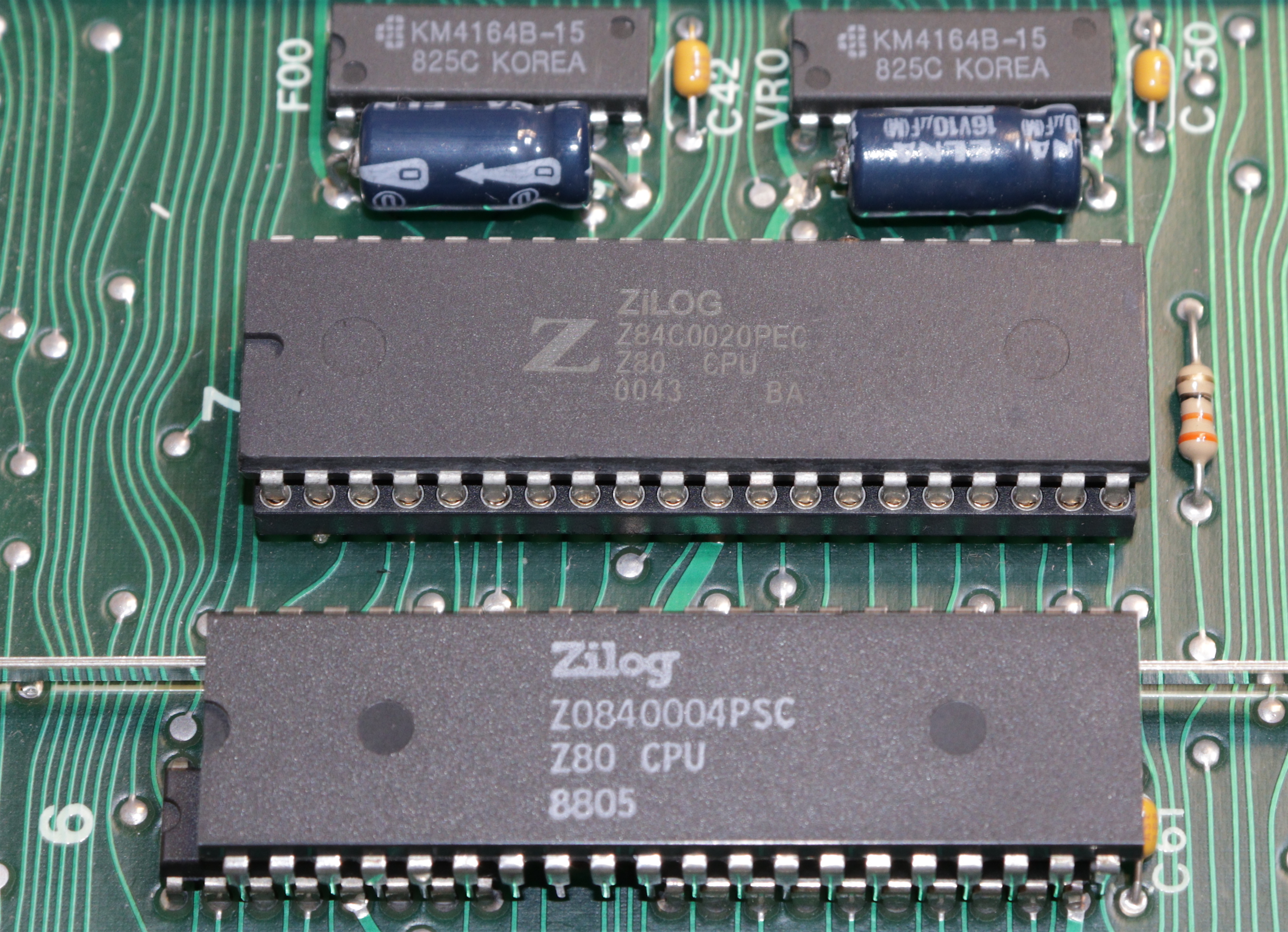 Z80 csere 20MHz-es példányra