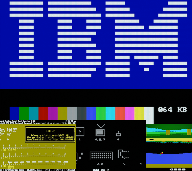 IBM PCJr teszt