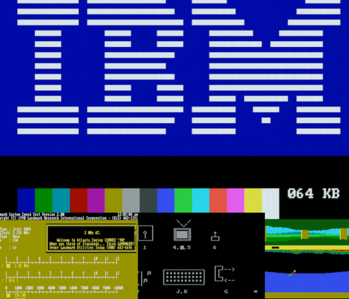 IBM PCJr teszt