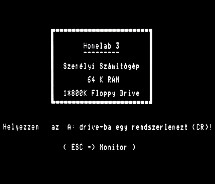 Homelab és CP/M élesztés